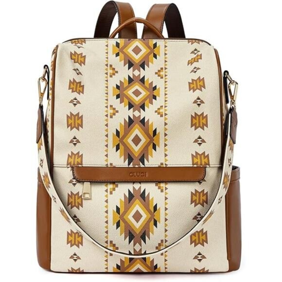 Women's Leather Backpack Purse - Anti-theft Designer Travel Bag - Picture 7 of 7